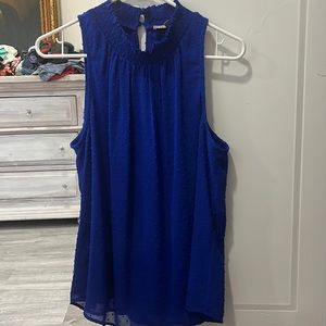 Blue tank blouse